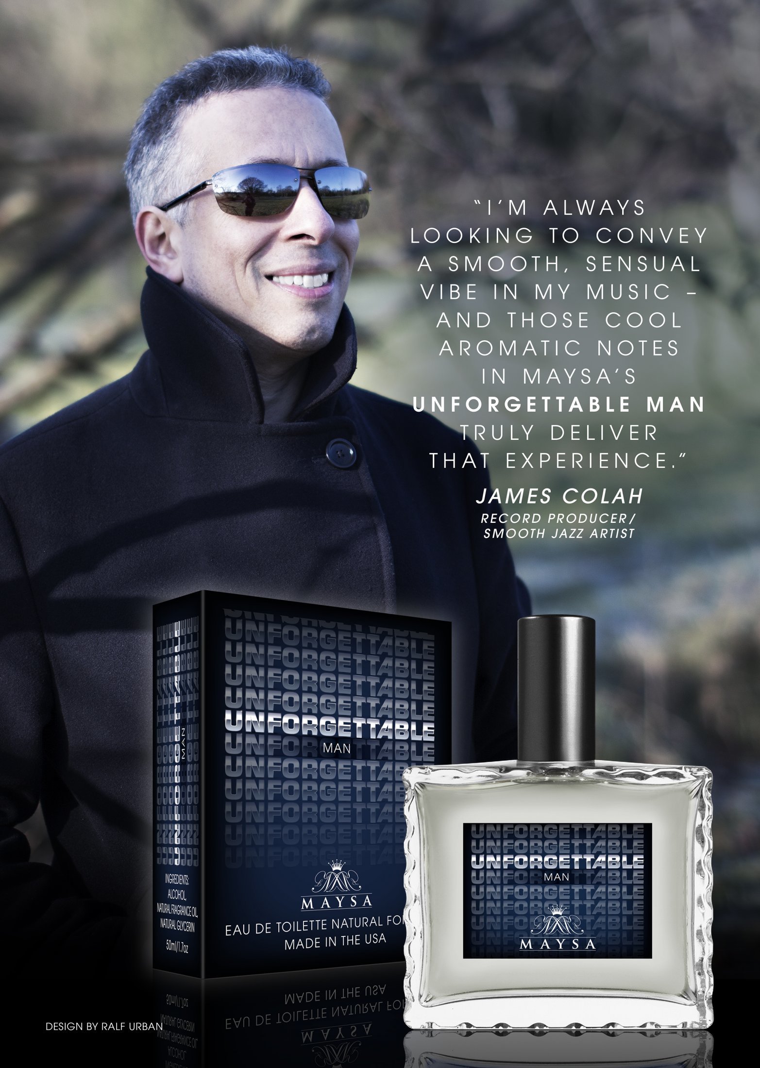 Worldwide Advert For Grammy Nominated Soul Jazz Singer Maysa Leak S Fragrance Unforgettable Man.